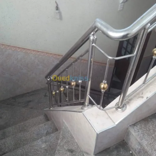 Rampe d'escalier en Inox 