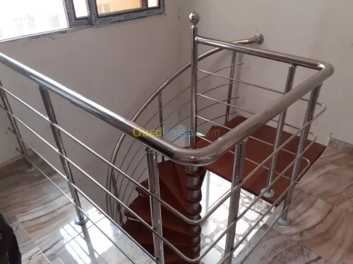 Rampe d'escalier en Inox 
