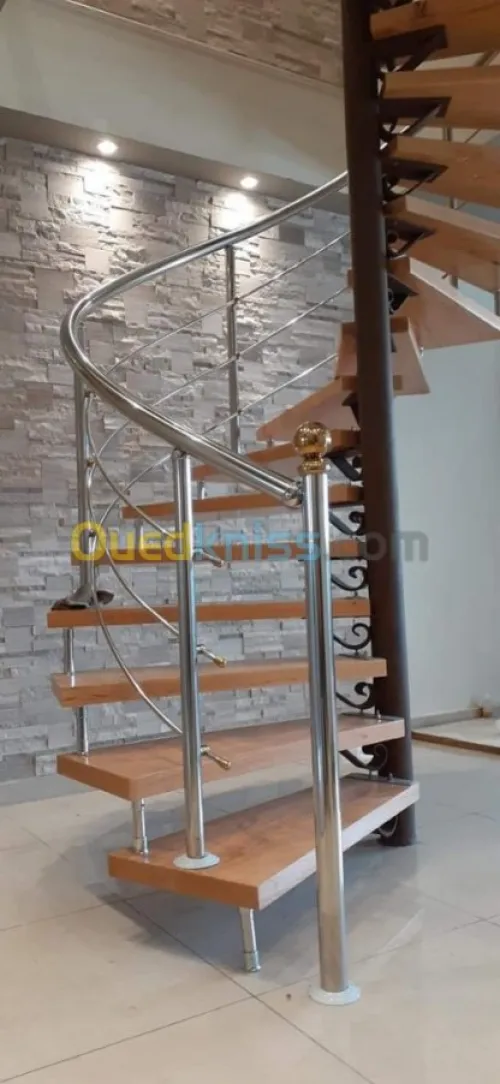 Rampe d'escalier en Inox 