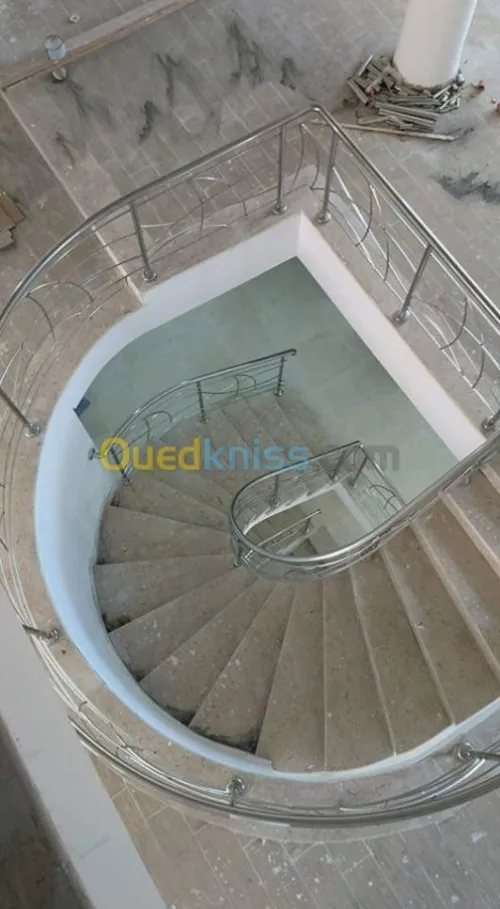 Rampe d'escalier en Inox 