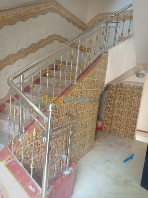 Rampe d'escalier en Inox 