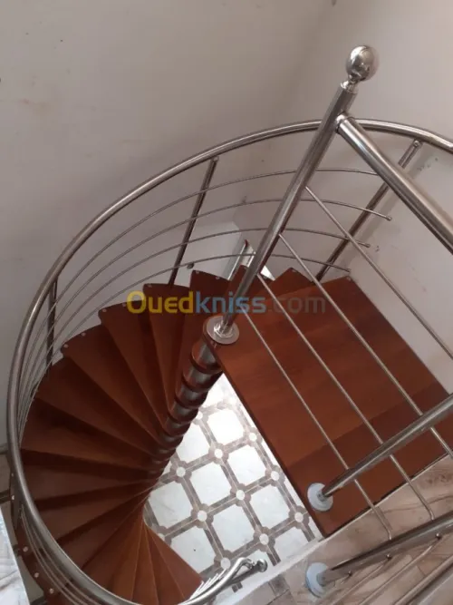 Rampe d'escalier en Inox 