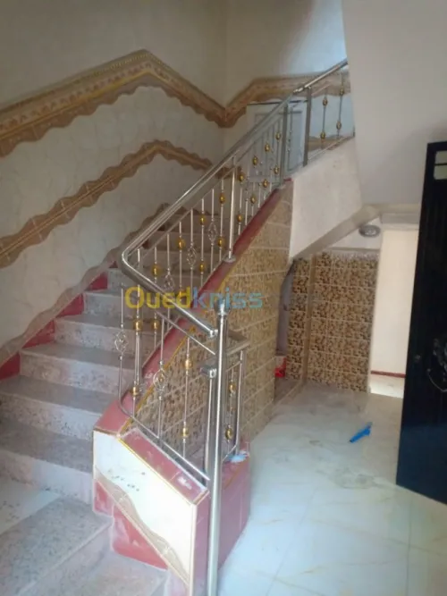 Rampe d'escalier en Inox 