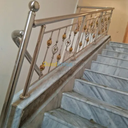 Rampe d'escalier en Inox 