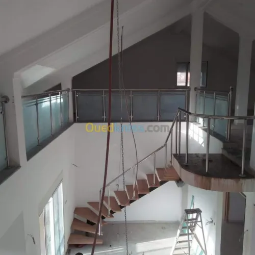 Rampe d'escalier en Inox 