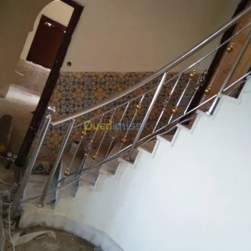 Rampe d'escalier en Inox 