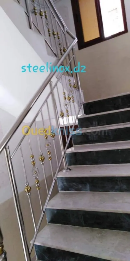 Rampe d'escalier en Inox 