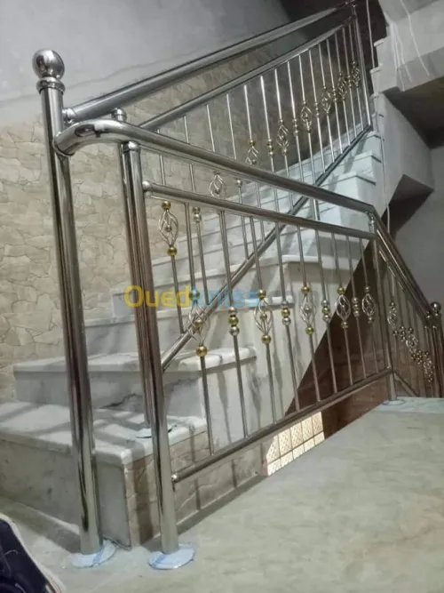 Rampe d'escalier en Inox 