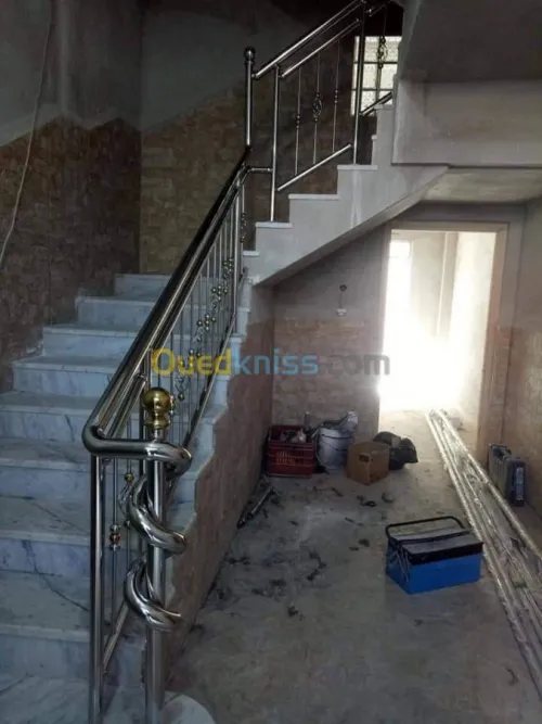 Rampe d'escalier en Inox 