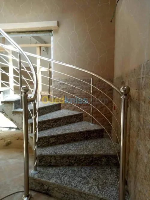 Rampe d'escalier en Inox 