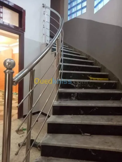 Rampe d'escalier en Inox 