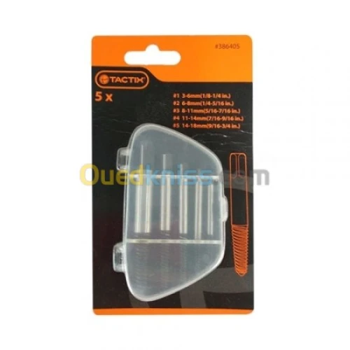 Jeu  5 Tournevis Gauche 386405 TACTIX
