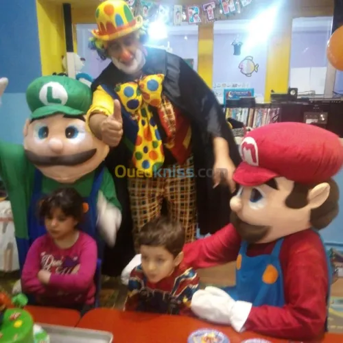 Clown Magicien Marionnettes Mascottes 