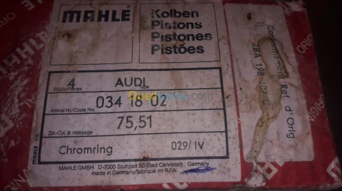 Cylindrie Audi diametre alésage 75,51 