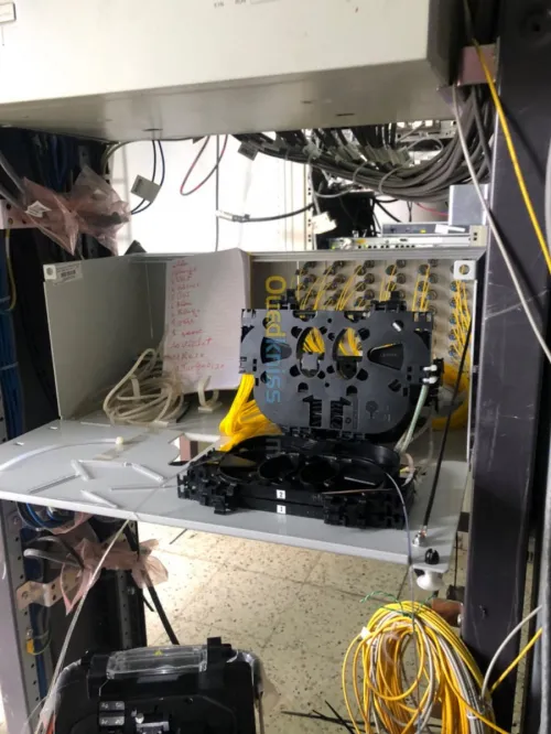 Fibre optique raccordement et test  