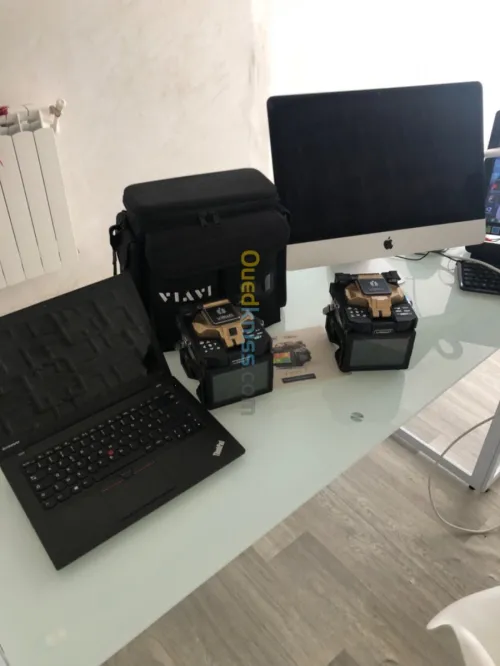 Fibre optique raccordement et test  