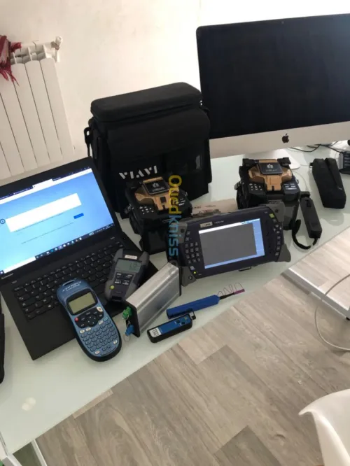 Fibre optique raccordement et test  