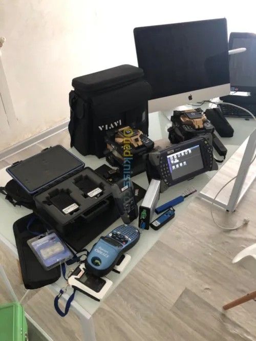 Fibre optique raccordement et test  