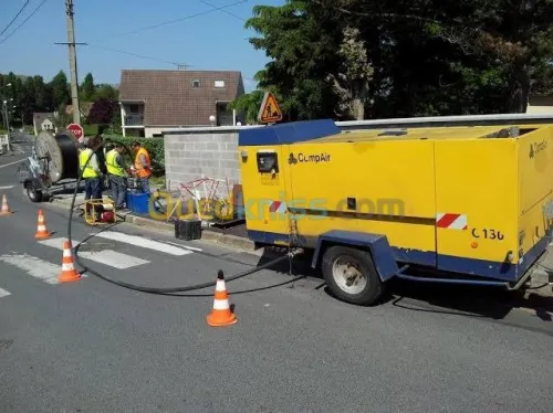 Soufflage et tirage fibre optique 