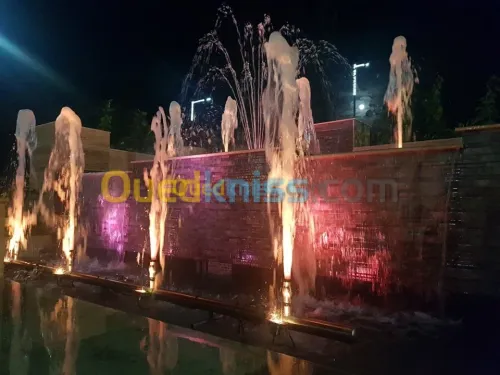 تصميم  الشلالات ، ونافورة المياه.fontaine et jet d'eau