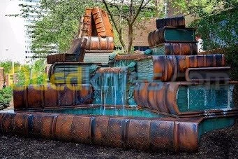 تصميم  الشلالات ، ونافورة المياه.fontaine et jet d'eau