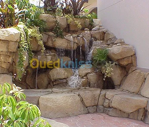 تصميم  الشلالات ، ونافورة المياه.fontaine et jet d'eau