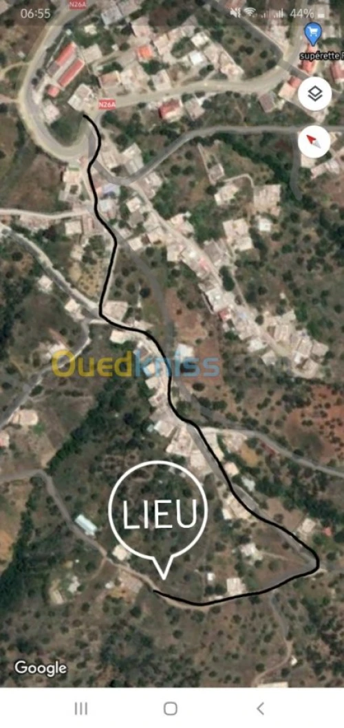 Vente Terrain Bejaia Chelata