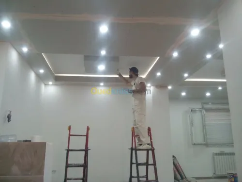 Placo plâtre peinture moderne fausse p