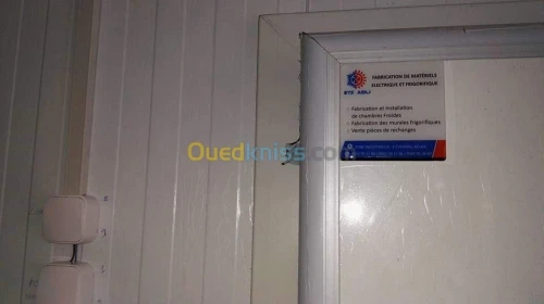 Vente  des chambres froids
