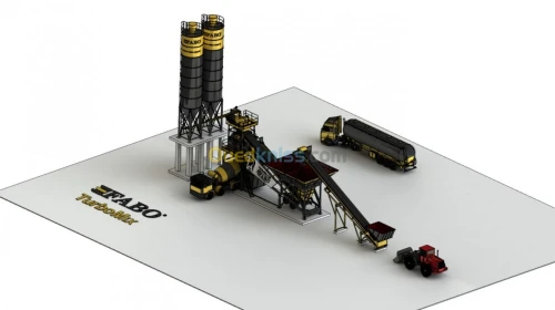 CENTRALE A BETON MOBILDE DE 120m3/h