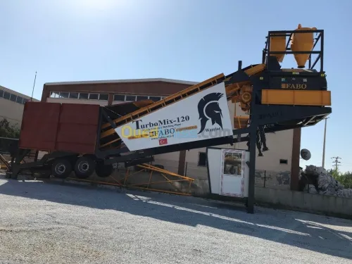 CENTRALE A BETON MOBILDE DE 120m3/h