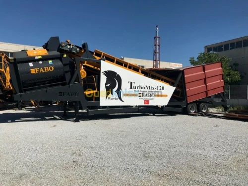 CENTRALE A BETON MOBILDE DE 120m3/h