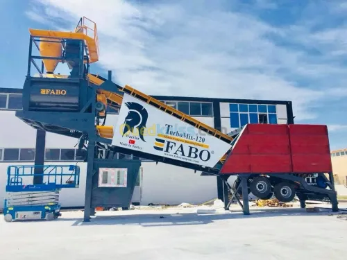 CENTRALE A BETON MOBILDE DE 120m3/h