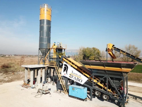 CENTRALE A BETON MOBILDE DE 120m3/h