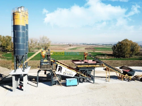 CENTRALE A BETON MOBILDE DE 120m3/h