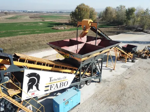 CENTRALE A BETON MOBILDE DE 120m3/h