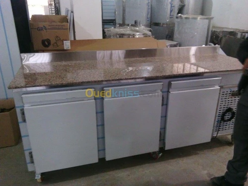 chariot de volaille et table en inox @