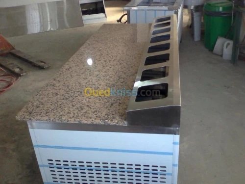 chariot de volaille et table en inox @