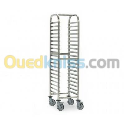 chariot de volaille et table en inox @