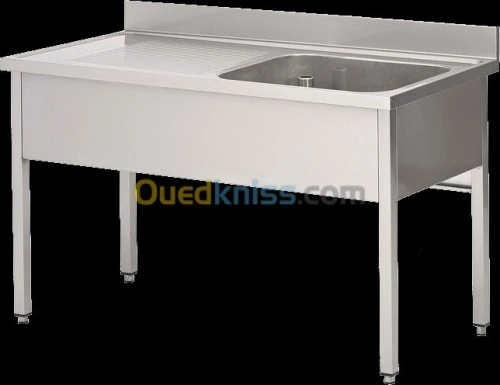 chariot de volaille et table en inox @