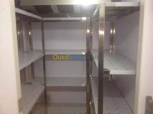 chariot de volaille et table en inox @