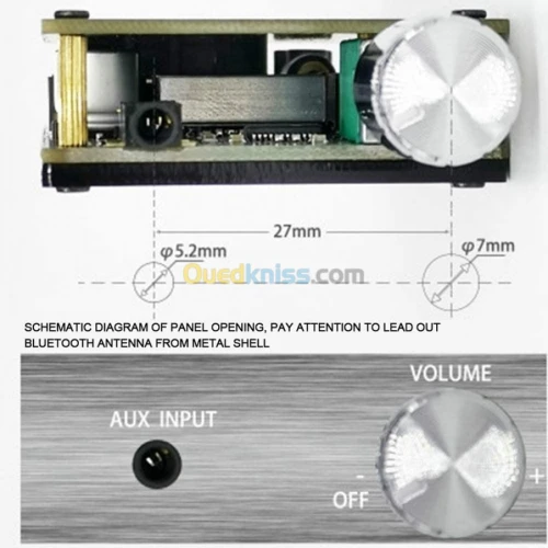 amplificateur AUDIO MINI  ZK-502L  et ZK-502C  arduino 