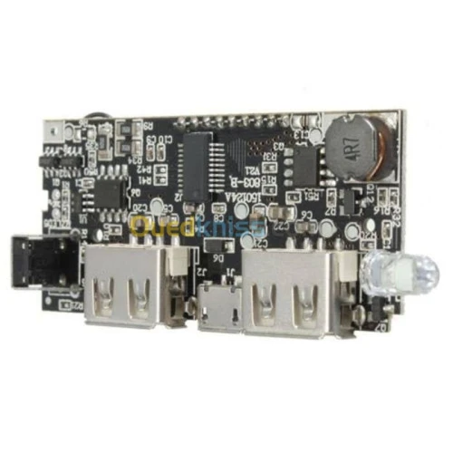 Arduino - Chargeur de batterie USB 5V 1A 2.1A (noir) / USB 5V 2,4 A (vert)