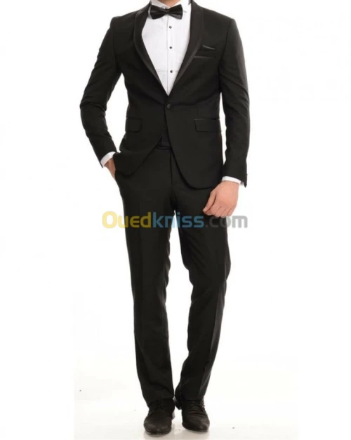 Costume smoking noir mat lot de 7