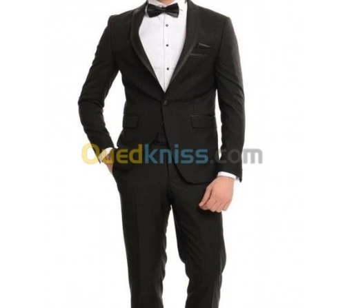 Costume smoking noir mat lot de 7