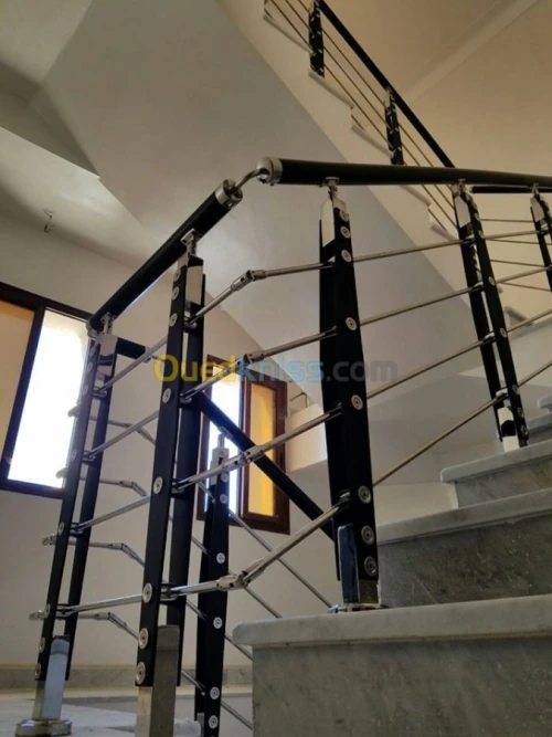 Rampes d'escalier en Inox