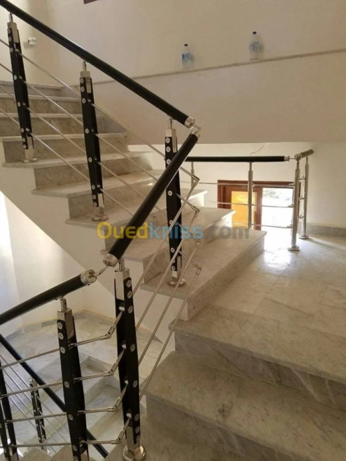 Rampes d'escalier en Inox