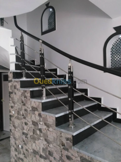 Rampes d'escalier en Inox