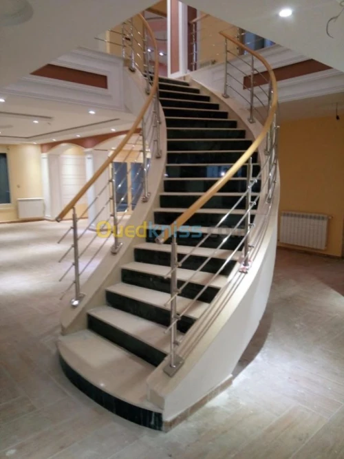 Rampes d'escalier en Inox