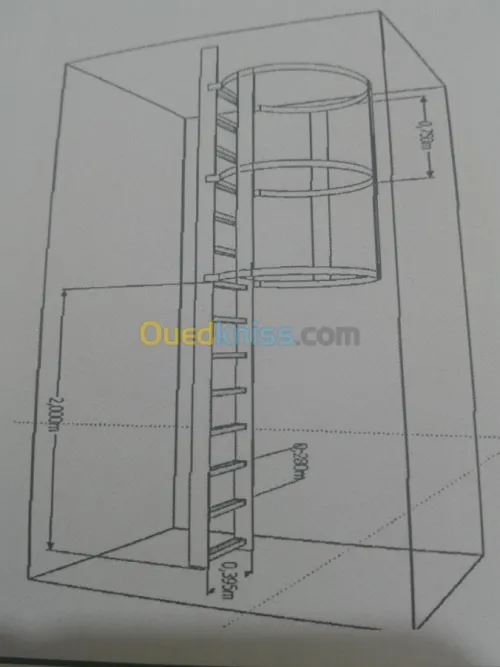 Fabrication échelles crinolines galvanisé 